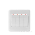 16AX250V Switch 4Gang 1Way Wide Rocker home switch